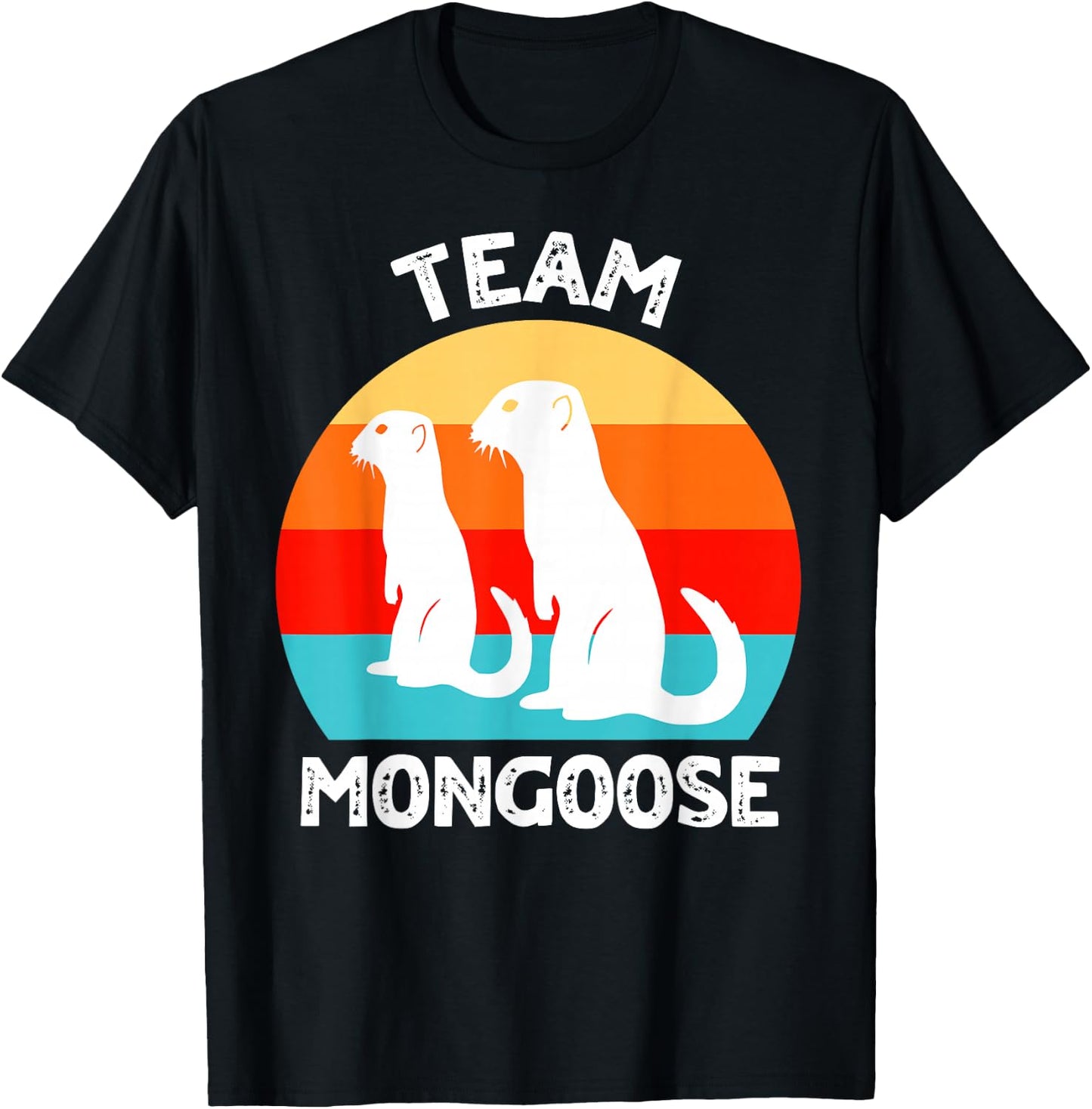Funny Mongooses , Small, Black T-Shirt - T-Shirt | Black