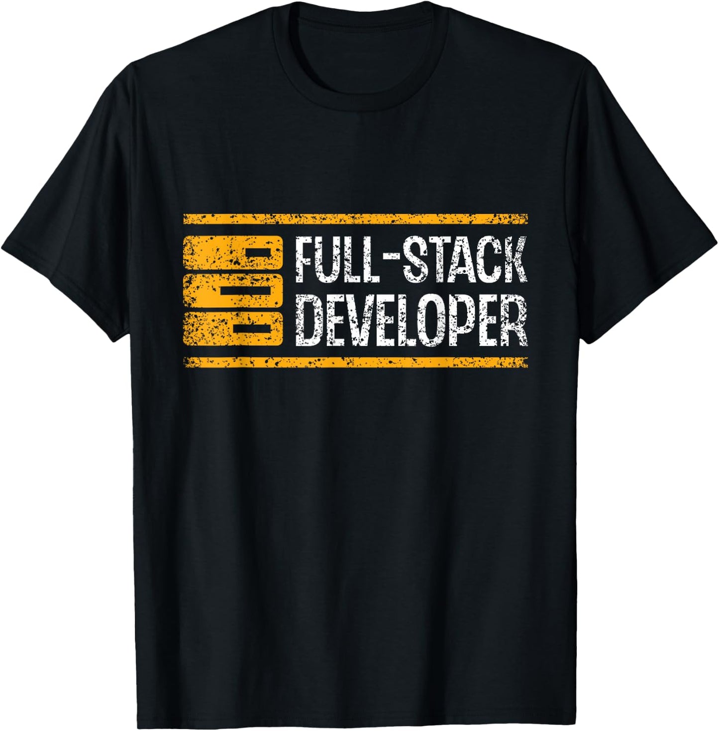 Full Stack Developer Sayings Coder Programmer Code Coding T-Shirt - T-Shirt | Black