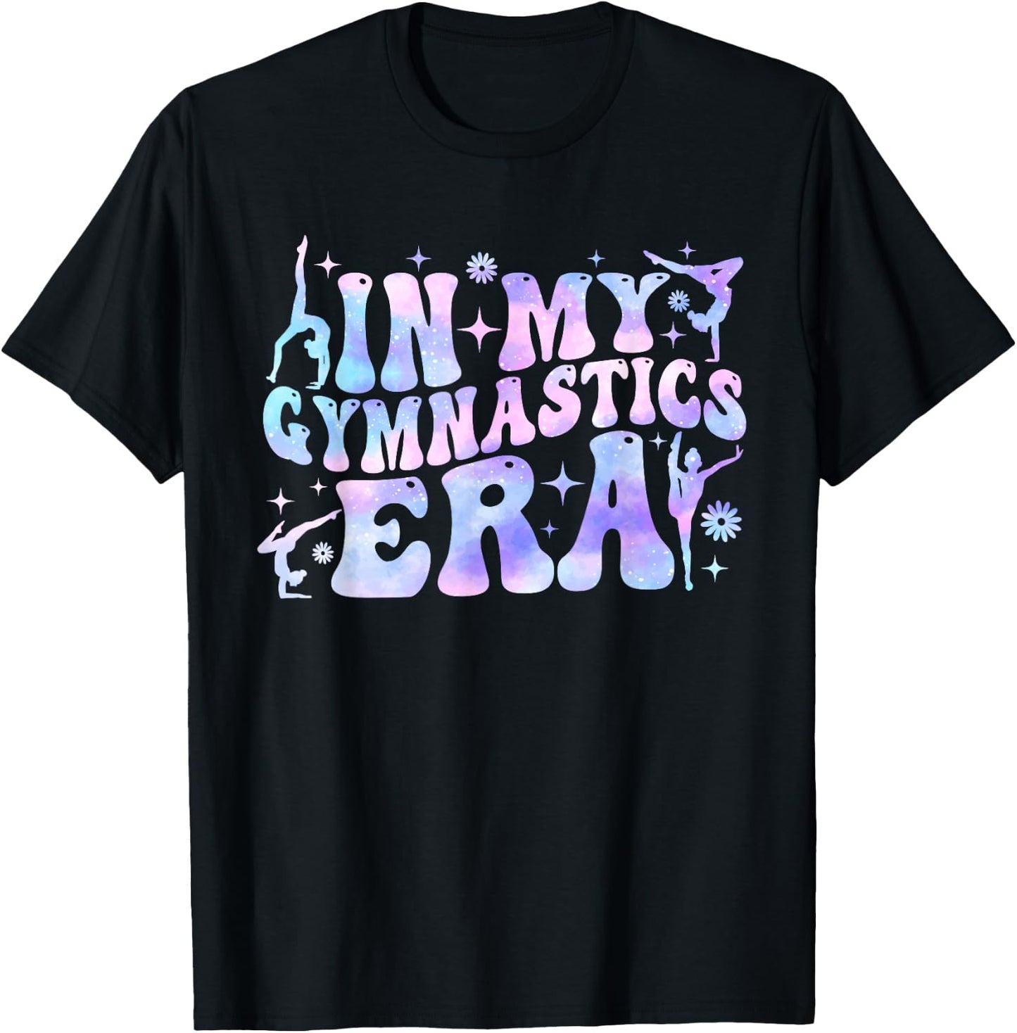 In My Gymnastics Era Women Girls Retro Gymnast Exercise T-Shirt - T-Shirt | Black