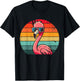 Pink Flamingo in Sunglasses Men Women Kids Funny Flamingo T-Shirt - T-Shirt | Black