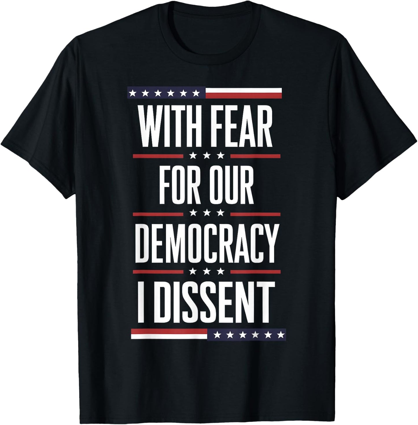 SCOTUS I Dissent Fear for our Democracy Justice Sotomayor T-Shirt - T-Shirt | Black
