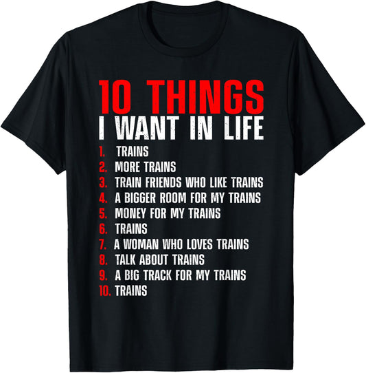 Cool Train Art Women Kids Railroad Model Train Lover T-Shirt - T-Shirt | Black