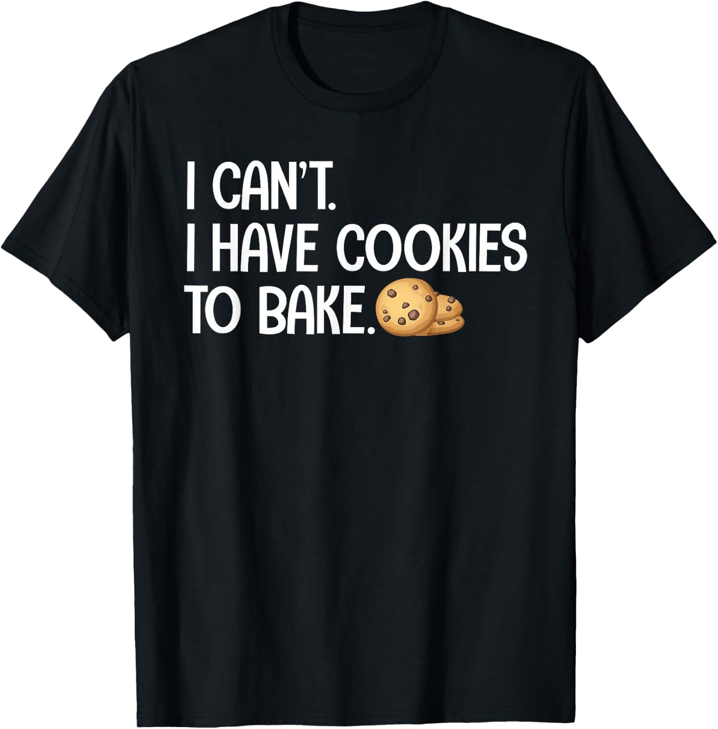 Cute Cookie Baking Design Women Cookie Baker Baking T-Shirt - T-Shirt | Black