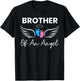 Brother of an Angel Pregnancy Infant Loss Baby Stillbirth T-Shirt - T-Shirt | Black