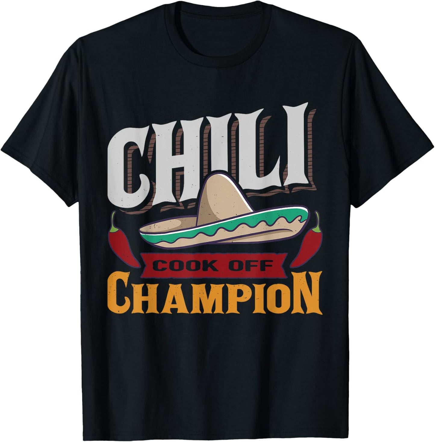 Chili Cook Off Champion Cooking Competition Team Award T-Shirt - T-Shirt | Black