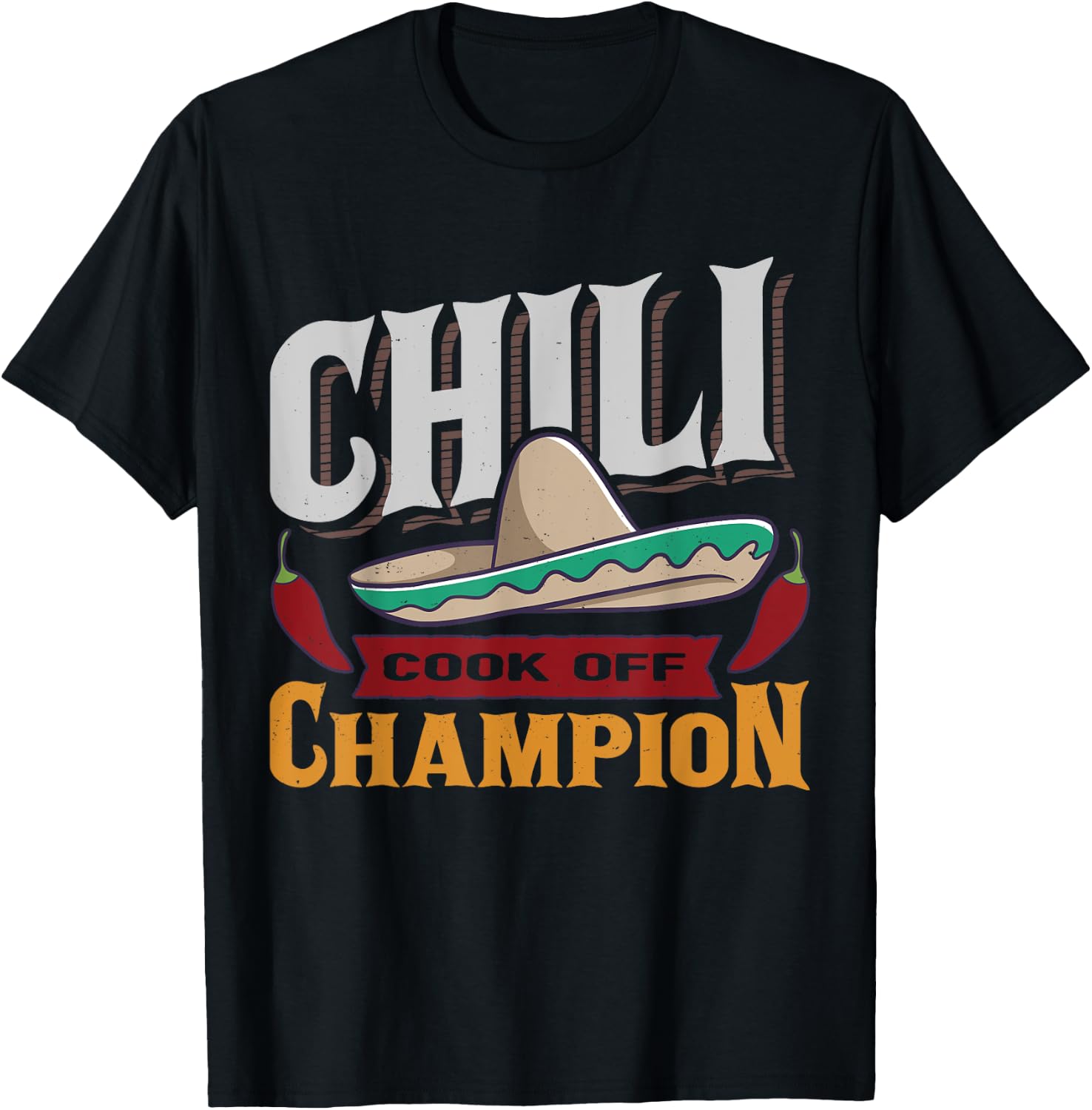 Chili Cook Off Champion Cooking Competition Team Award T-Shirt - T-Shirt | Black