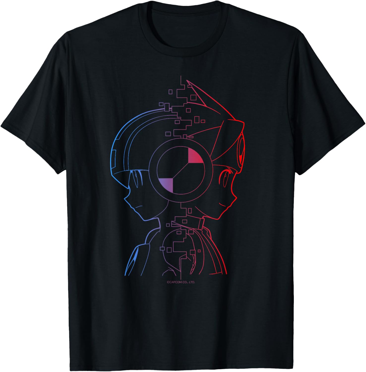 MEGA MAN BATTLE NETWORK MegaMan & Lan T-Shirt - T-Shirt | Black
