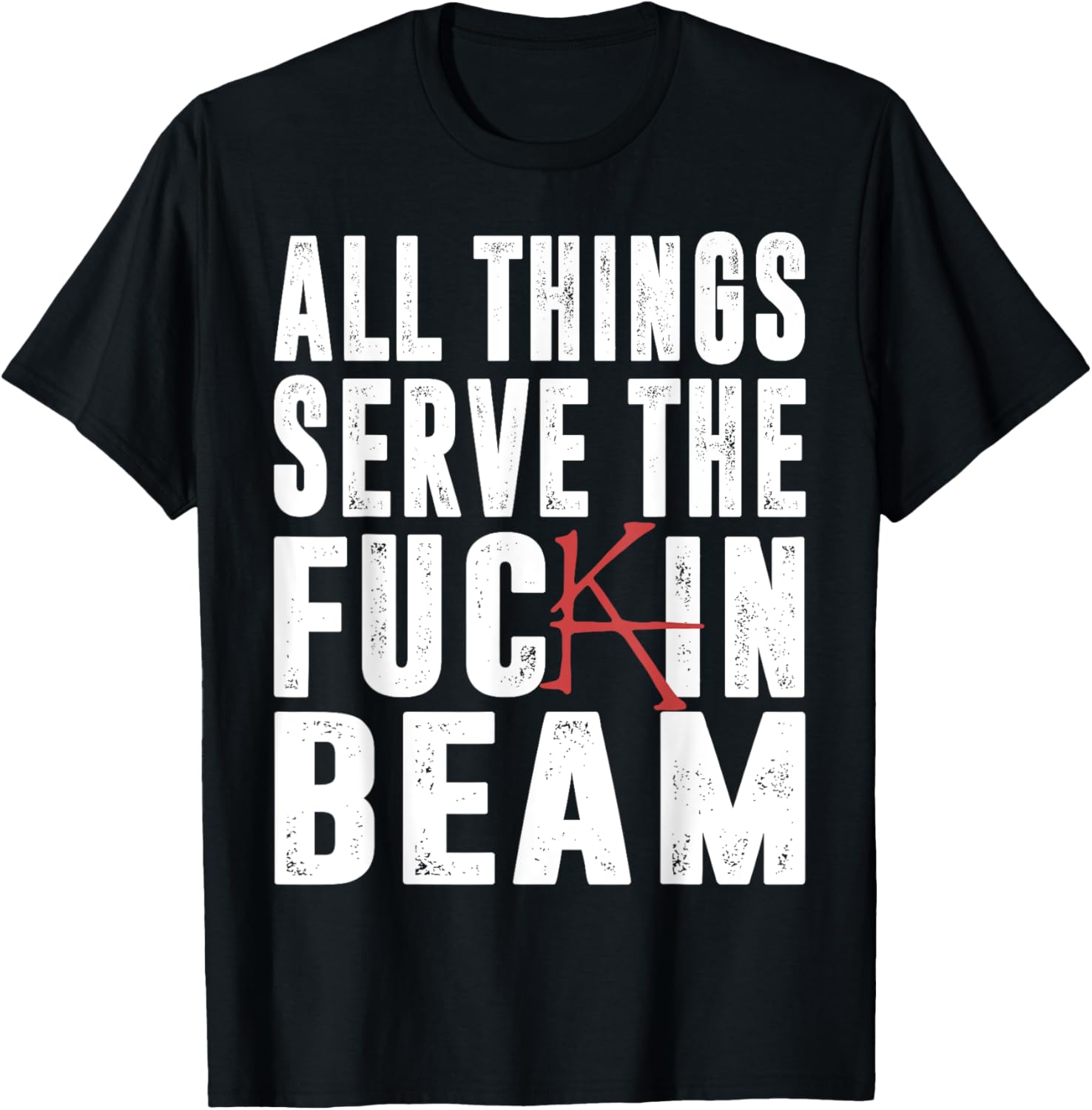 All Things Serve The Fuckin Beam T-Shirt - T-Shirt | Black
