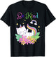 Cat Unicorn Be Kind Shirt Caticorn Be Kind Gift Teacher T-Shirt - T-Shirt | Black