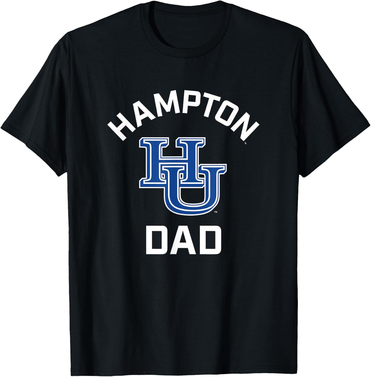 Hampton University Pirates Arched Dad T-Shirt - T-Shirt | Black