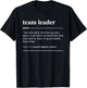 Team Leader Definition Funny Noun T-Shirt - T-Shirt | Black