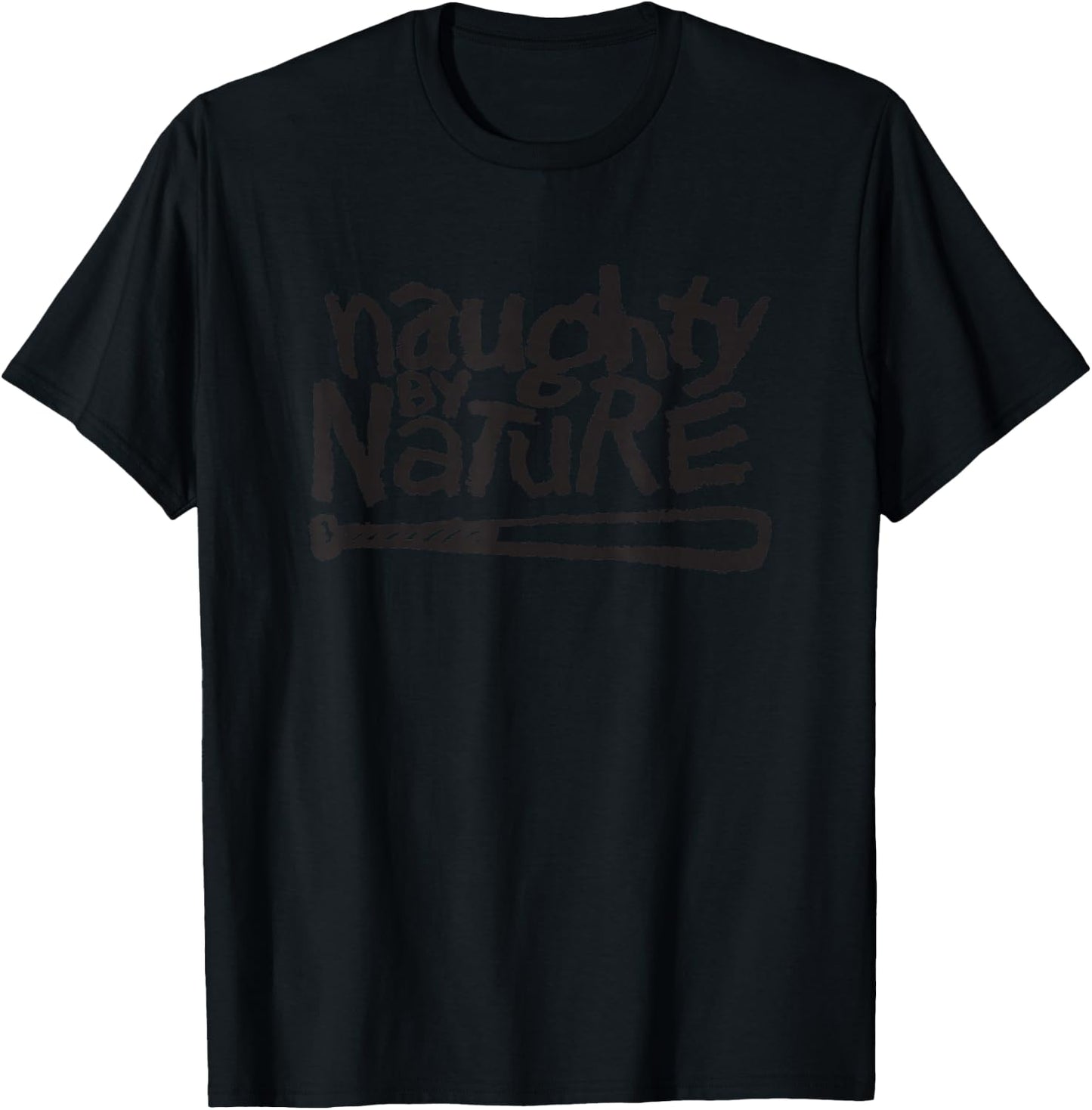Naughty By Nature – Black Classic Logo T-Shirt - T-Shirt | Black