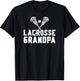 Lacrosse Grandpa Of A Lacrosse Player Grandfather T-Shirt - T-Shirt | Black