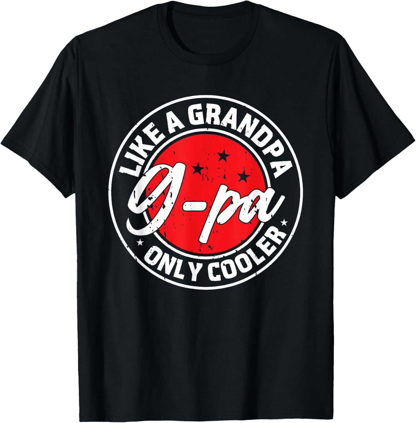G-Pa Like A Grandpa Only Cooler Retro Men Father's Day T-Shirt - T-Shirt | Black