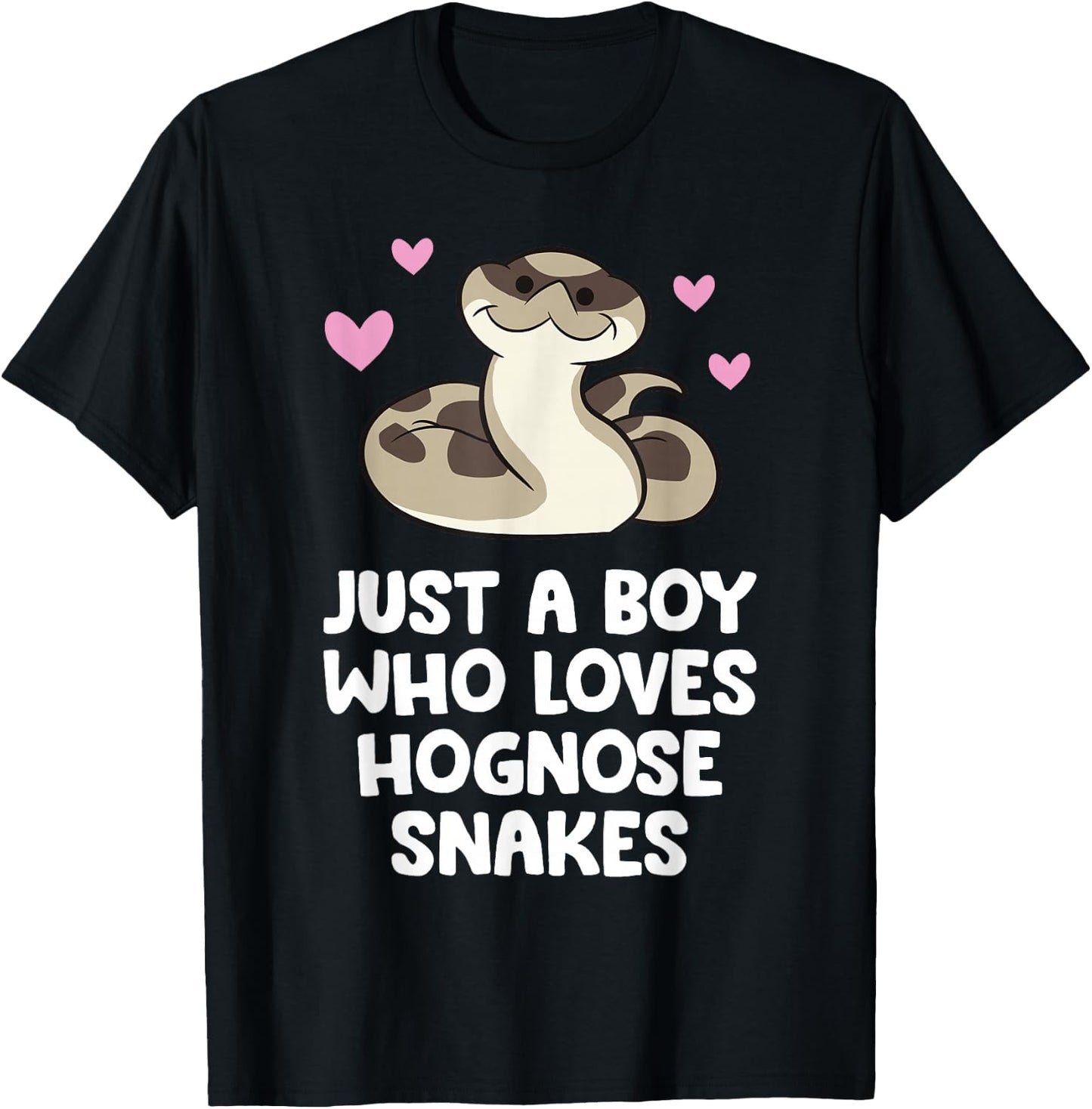 Just a Boy Who Loves Hognose Snakes T-Shirt - T-Shirt | Black