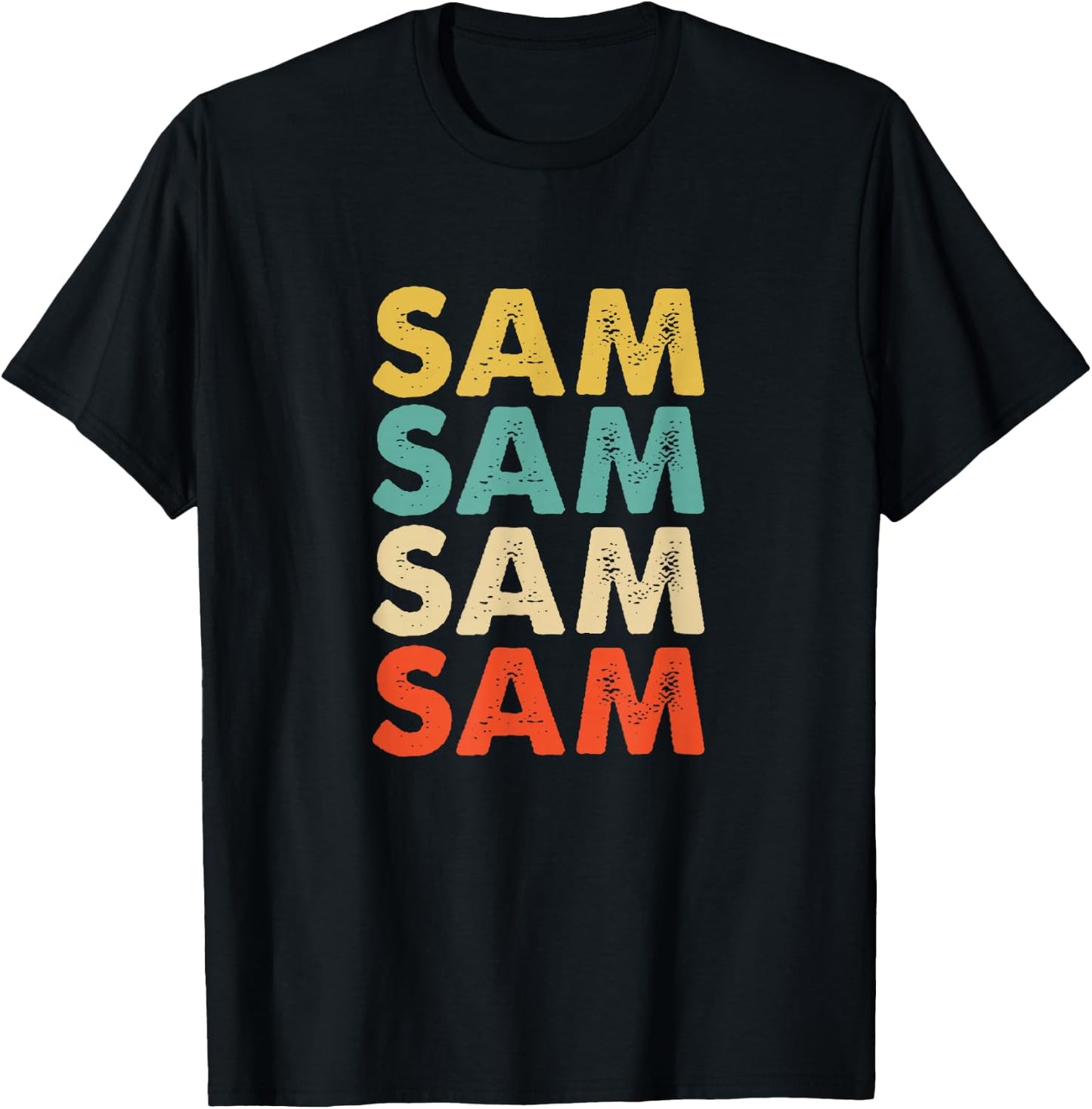 Sam Name T-Shirt - T-Shirt | Black
