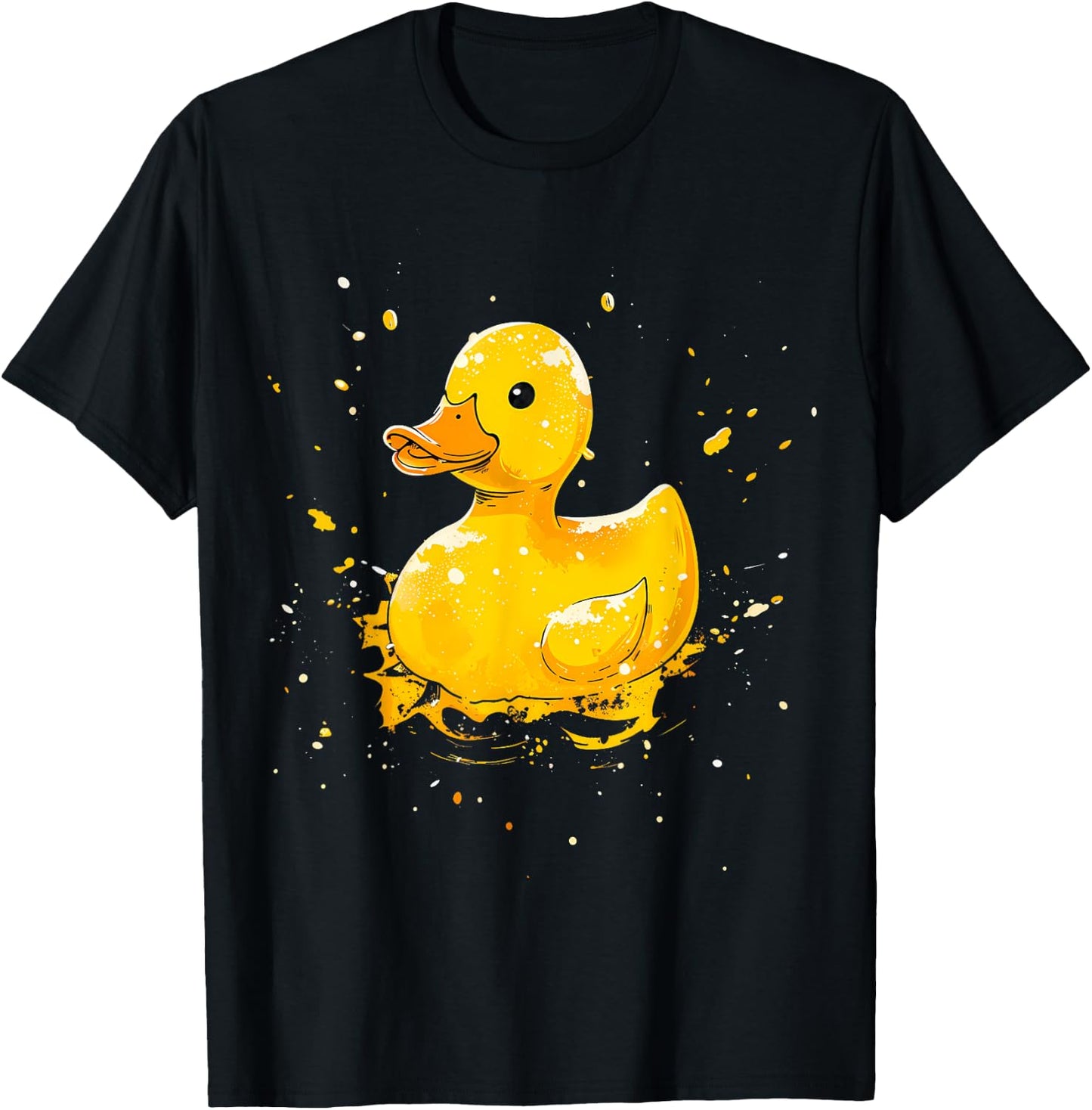 Rubber Duck Watercolor Rubber Duckling Rubber Duck Lover T-Shirt - T-Shirt | Black