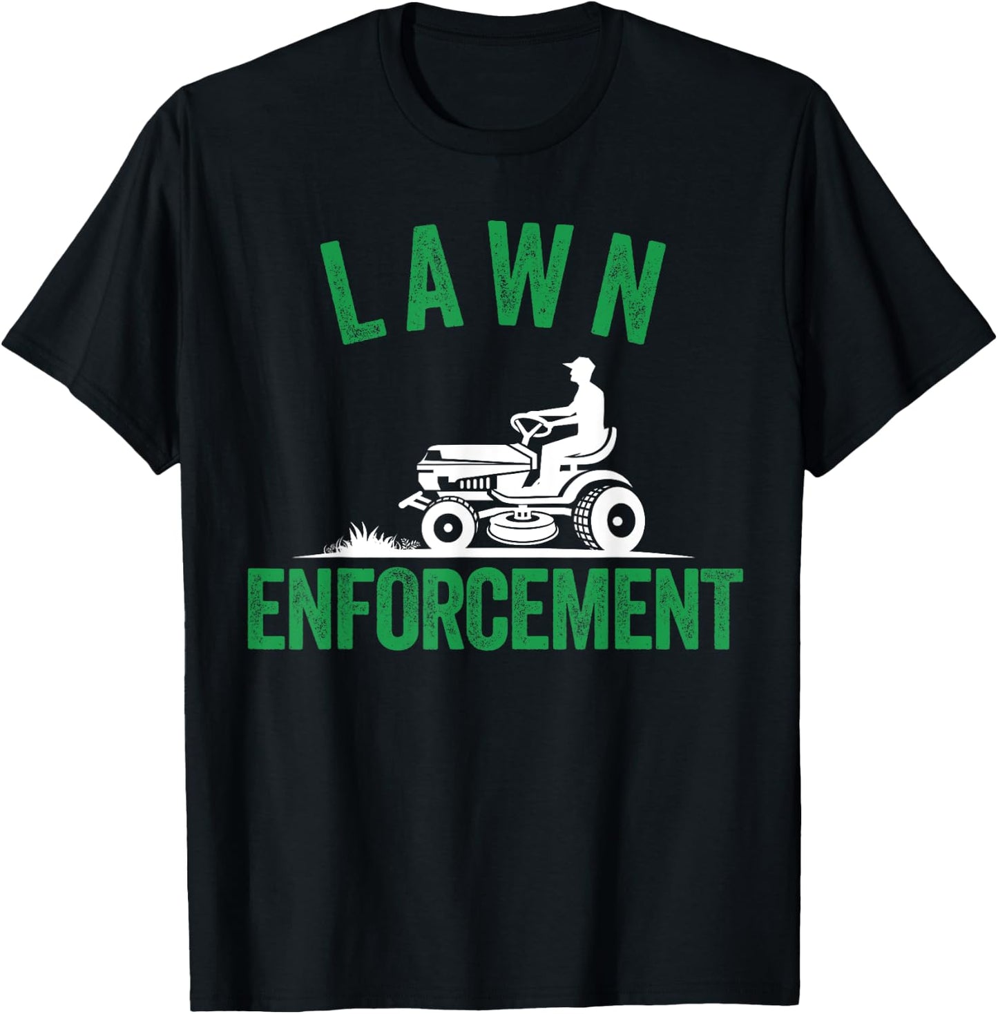 Lawn Enforcement, Lawn Aficionado Lawn Care Lover Lawn Pride T-Shirt - T-Shirt | Black