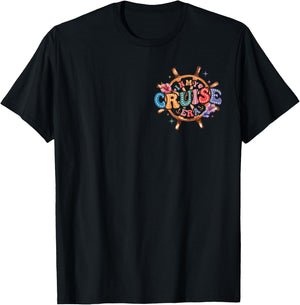 Retro In My Cruise Era Family Couples Kids Matching Shirt T-Shirt - T-Shirt | Black