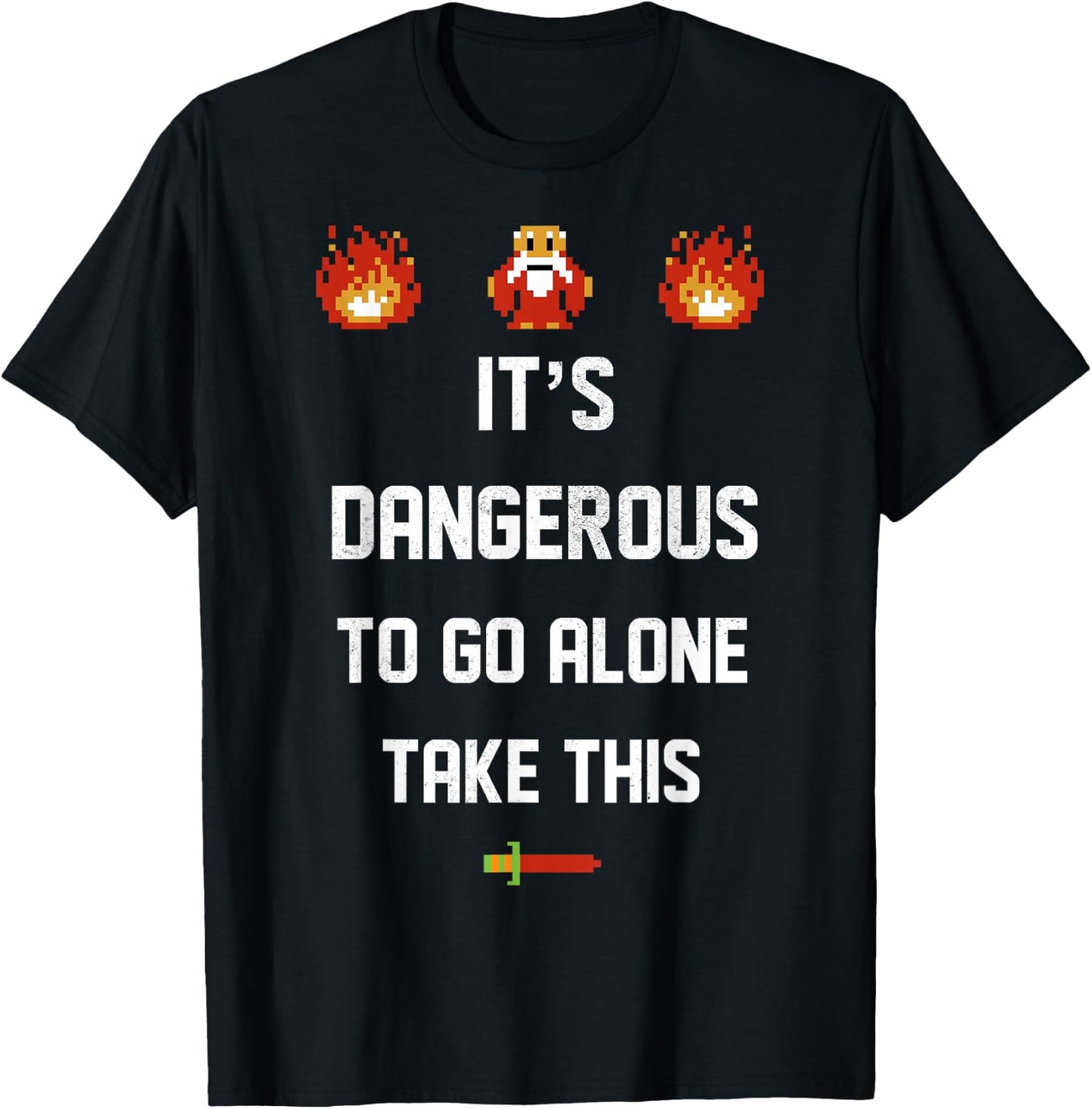 Legend Of Zelda It's Dangerous To Go Alone Take This T-Shirt - T-Shirt | Black