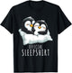 Official Sleepshirt Apparel Penguin-Themed Pajama Black Small T-Shirt - T-Shirt | Black