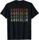 Vintage Style Anberlin First Name Funny Love Heart Anberlin T-Shirt - T-Shirt | Black