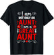 I Am A Great Aunt Proud Great Auntie T-Shirt - T-Shirt | Black