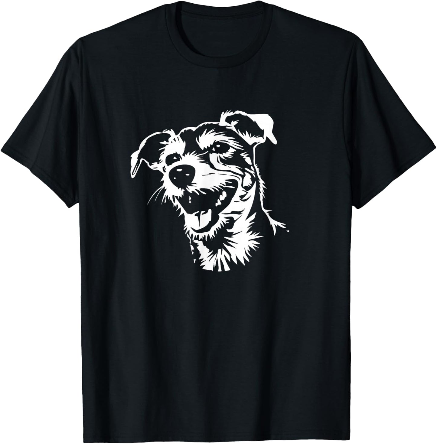 Funny Retro Vintage Logo Parson Russell Terrier Dog Lover T-Shirt - T-Shirt | Black