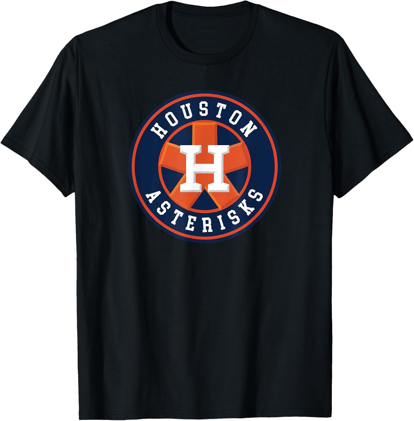 Houston Asterisks Baseball Scandal Funny T-Shirt - T-Shirt | Black