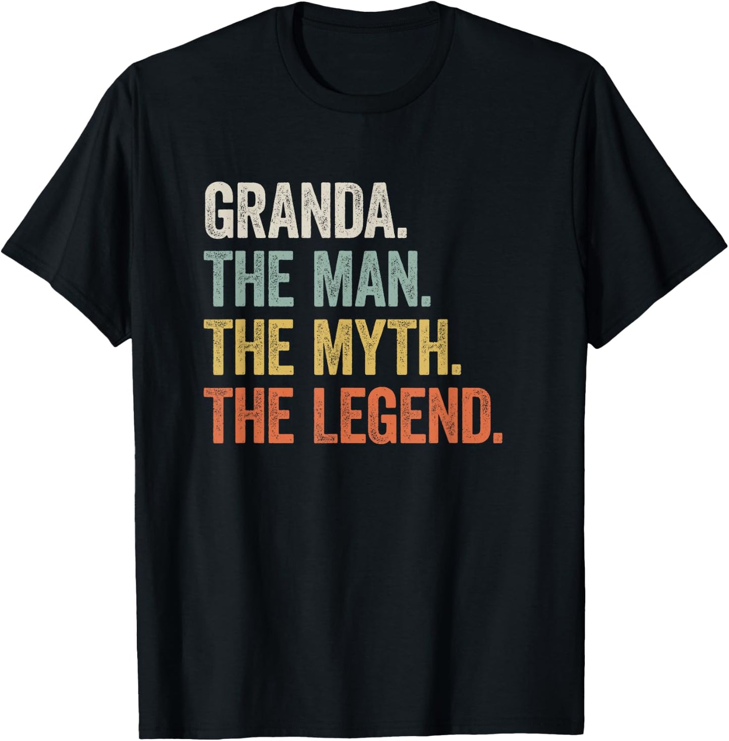 Granda - Cool Funny Legend Grandfather / Father's Day T-Shirt - T-Shirt | Black