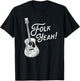 Folk Yeah! Funny Acoustic Guitar Music Lover Gift T-Shirt - T-Shirt | Black