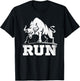 Running Bull Raging Bulls Run Bullfight Cowboys Lover Animal T-Shirt - T-Shirt | Black