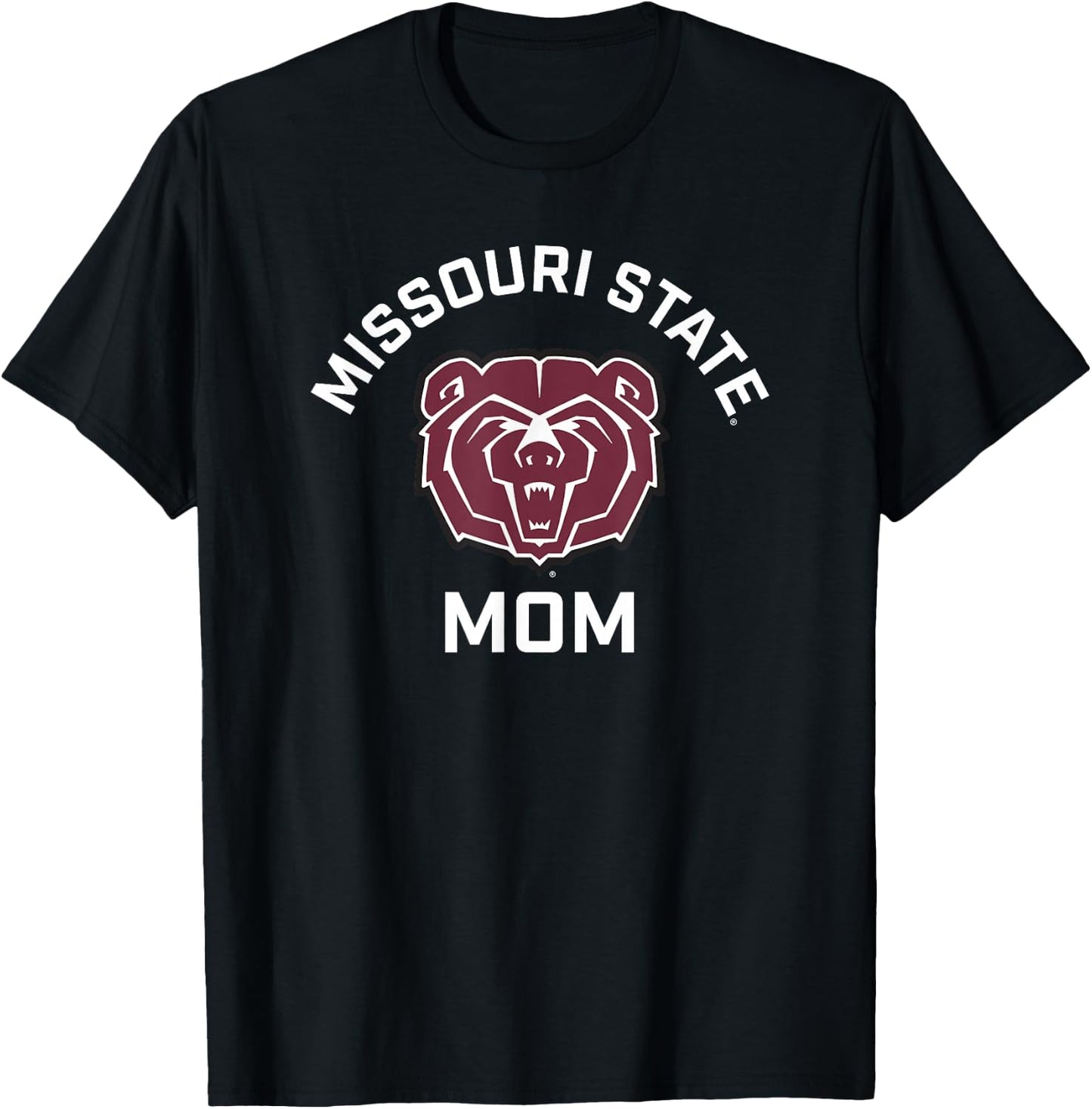 Missouri State University MSU Bears Arched Mom T-Shirt - T-Shirt | Black
