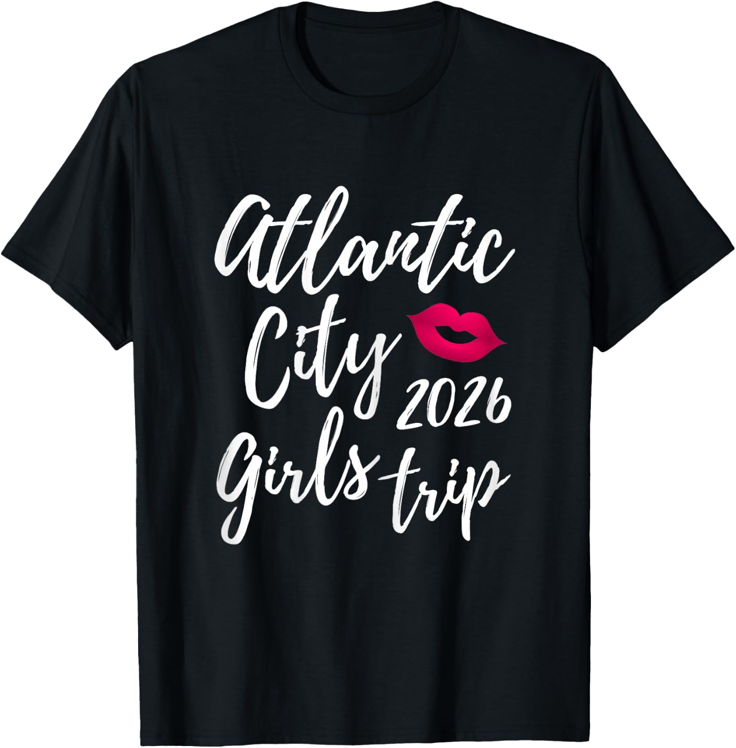Atlantic City Girls Trip 2026 Bachelorette Vacation Group T-Shirt - T-Shirt | Black