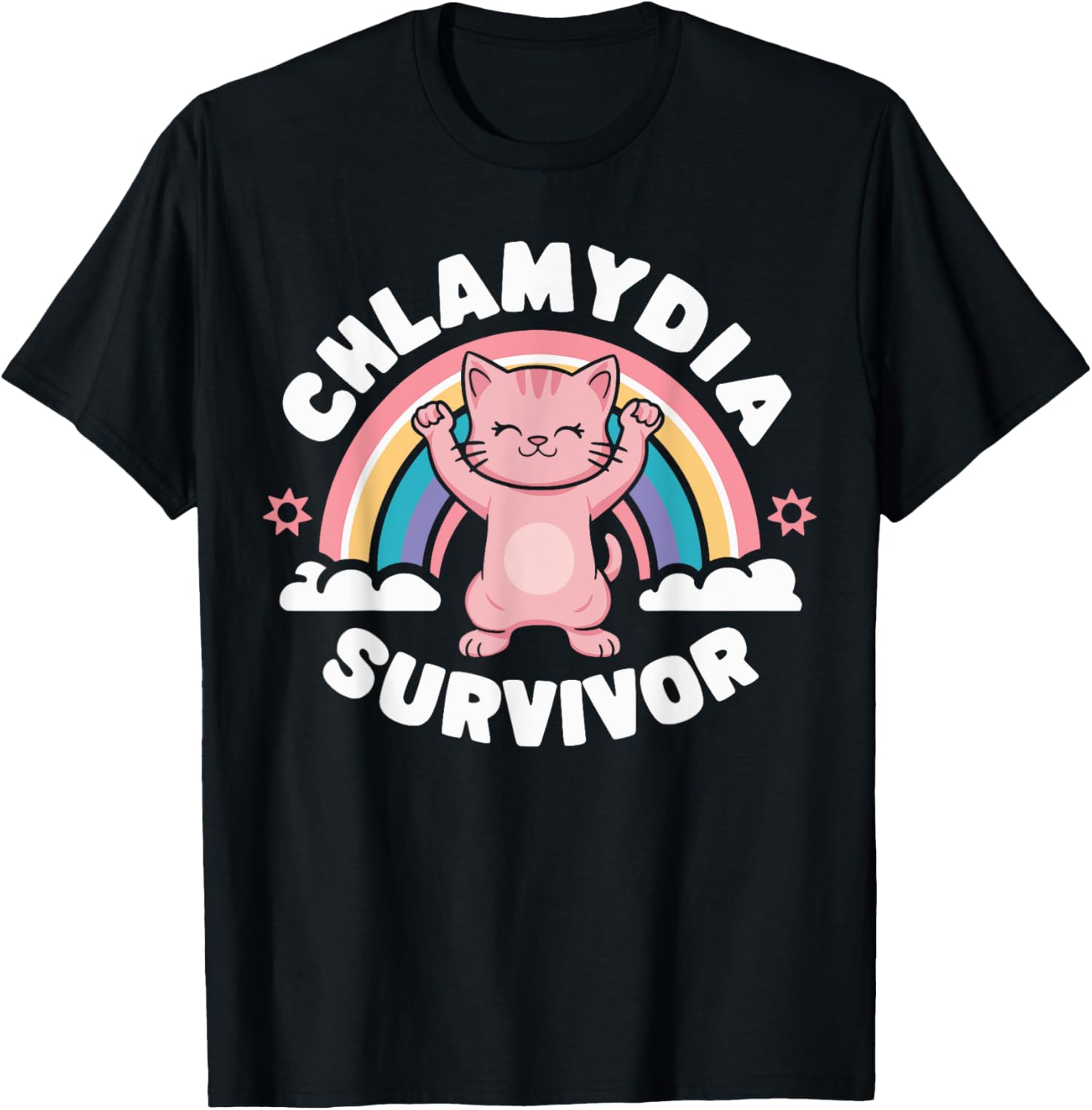 Chlamydia Survivor T-Shirt - T-Shirt | Black