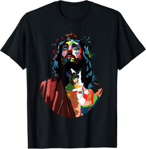 Vintage Got King Jesus Christ Sweet Face Image T-Shirt - T-Shirt | Black
