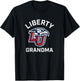 Liberty University Flames Arched Grandma T-Shirt - T-Shirt | Black