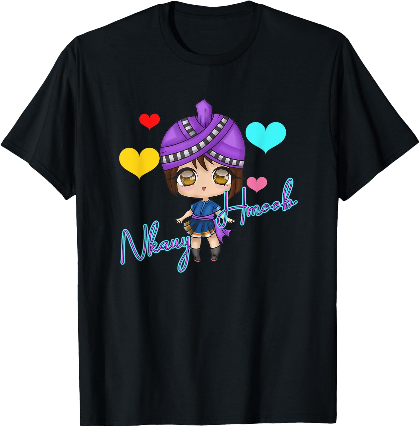Hmong Miao Proud Traditional Girl Woman Hmoob Queen Sisters T-Shirt - T-Shirt | Black