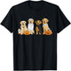 Golden Retriever Ghost Dog Halloween Golden Retriever Witch Men Women T-Shirt - T-Shirt | Black
