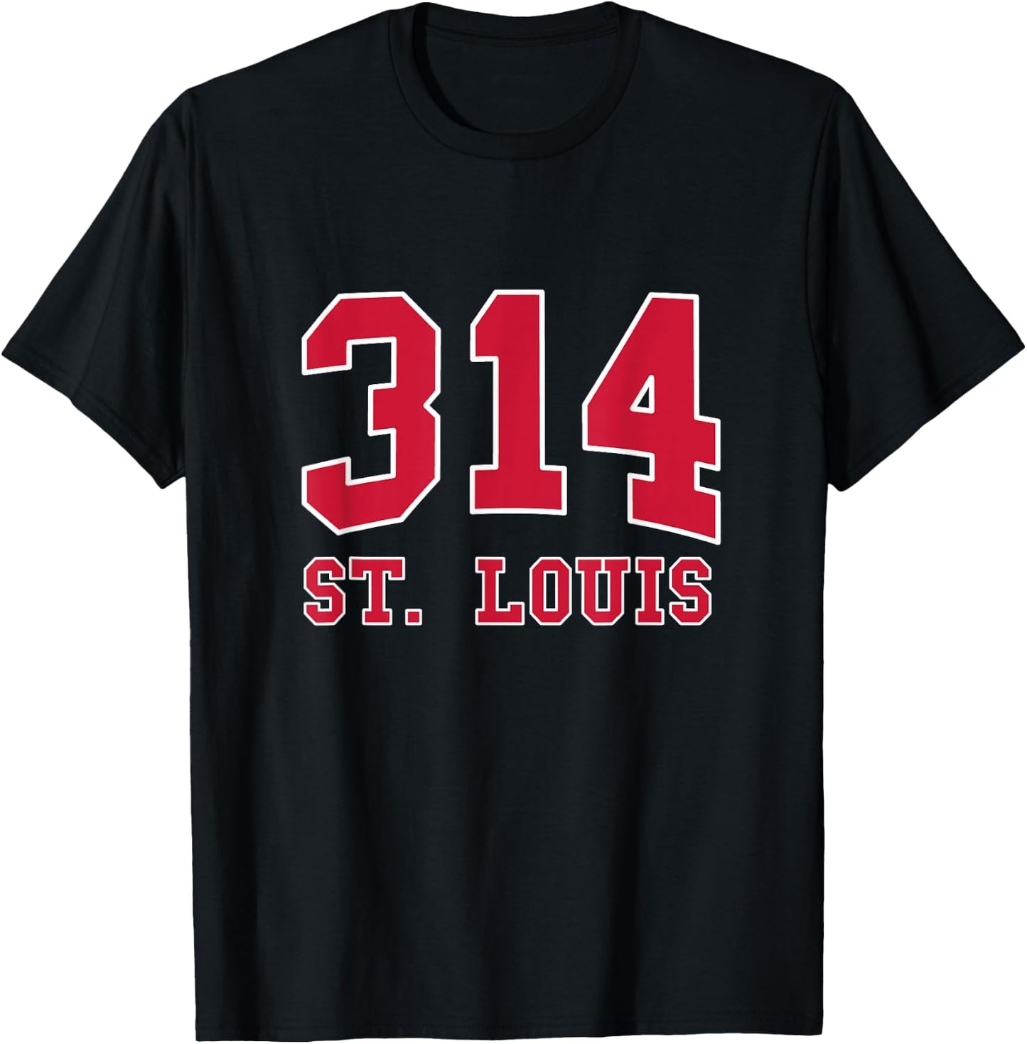 St. Louis Area Code 314 - Hometown Pride - Classic T-Shirt - T-Shirt | Black