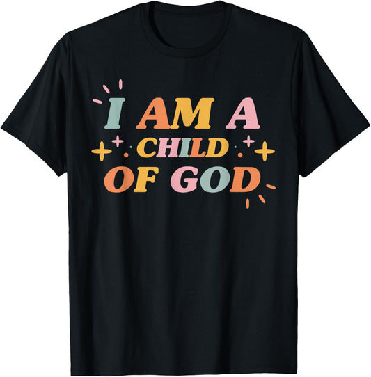Child Of God Christian Cross Bible Religious T-Shirt - T-Shirt | Black