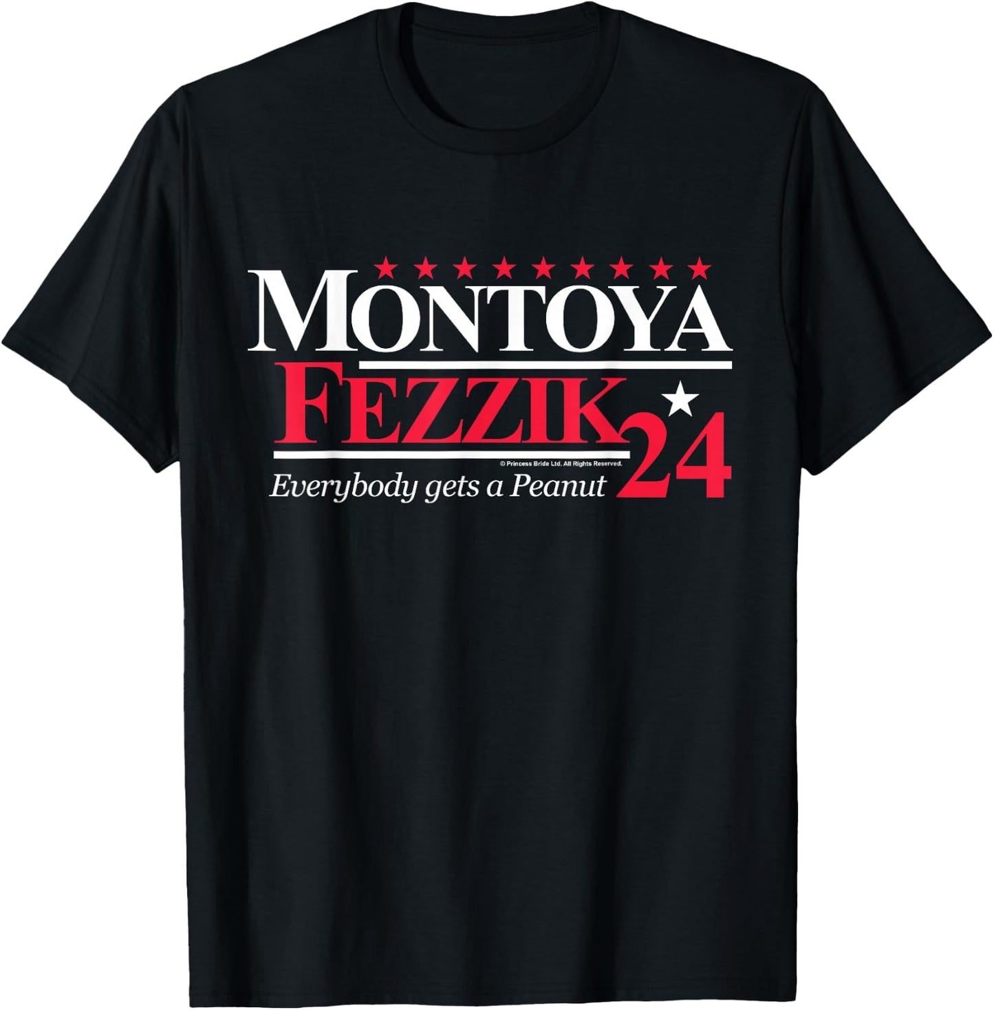 The Princess Bride Montoya and Fezzik for President 2024 T-Shirt - T-Shirt | Black