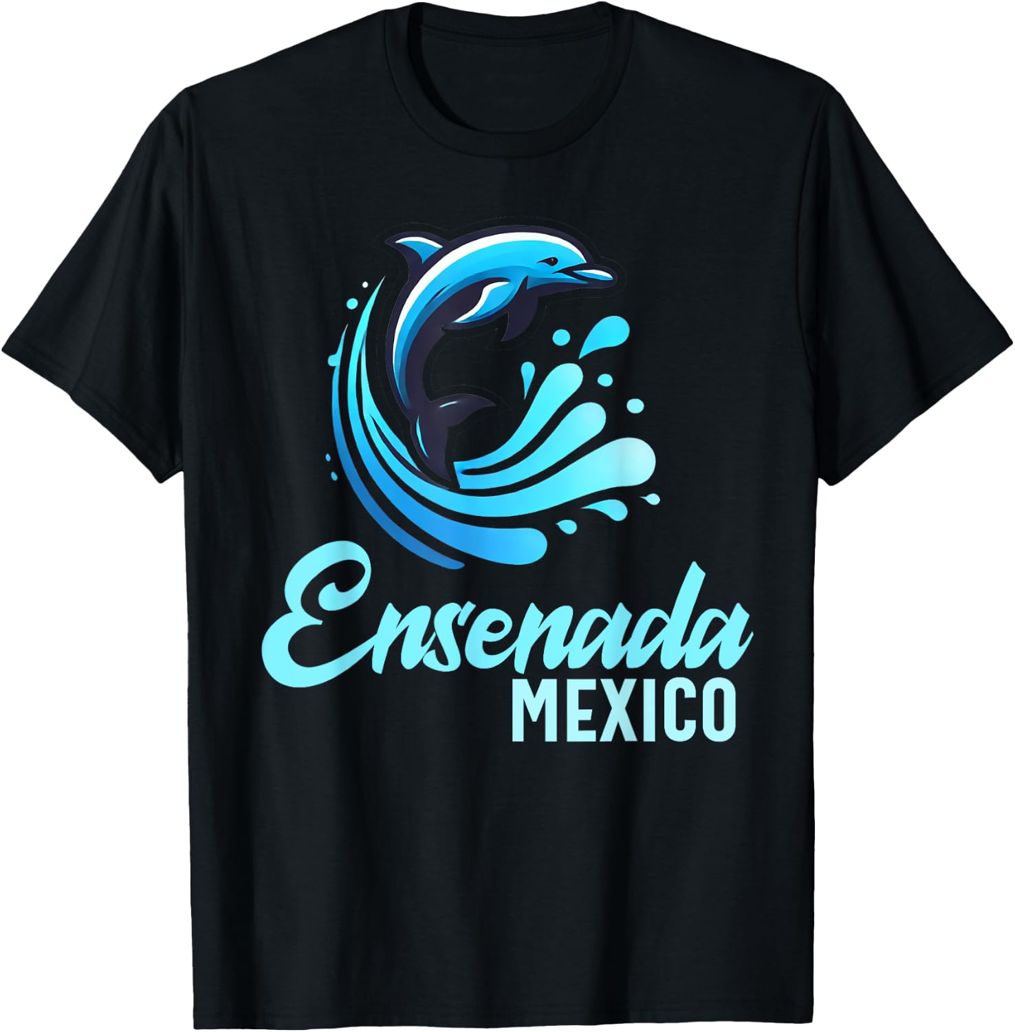 Ensenada Souvenir Mexico Retro Vintage Travel Men Women T-Shirt - T-Shirt | Black