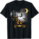 Haunted House shirt - Flying Witch - Jack o Lantern T-Shirt - T-Shirt | Black