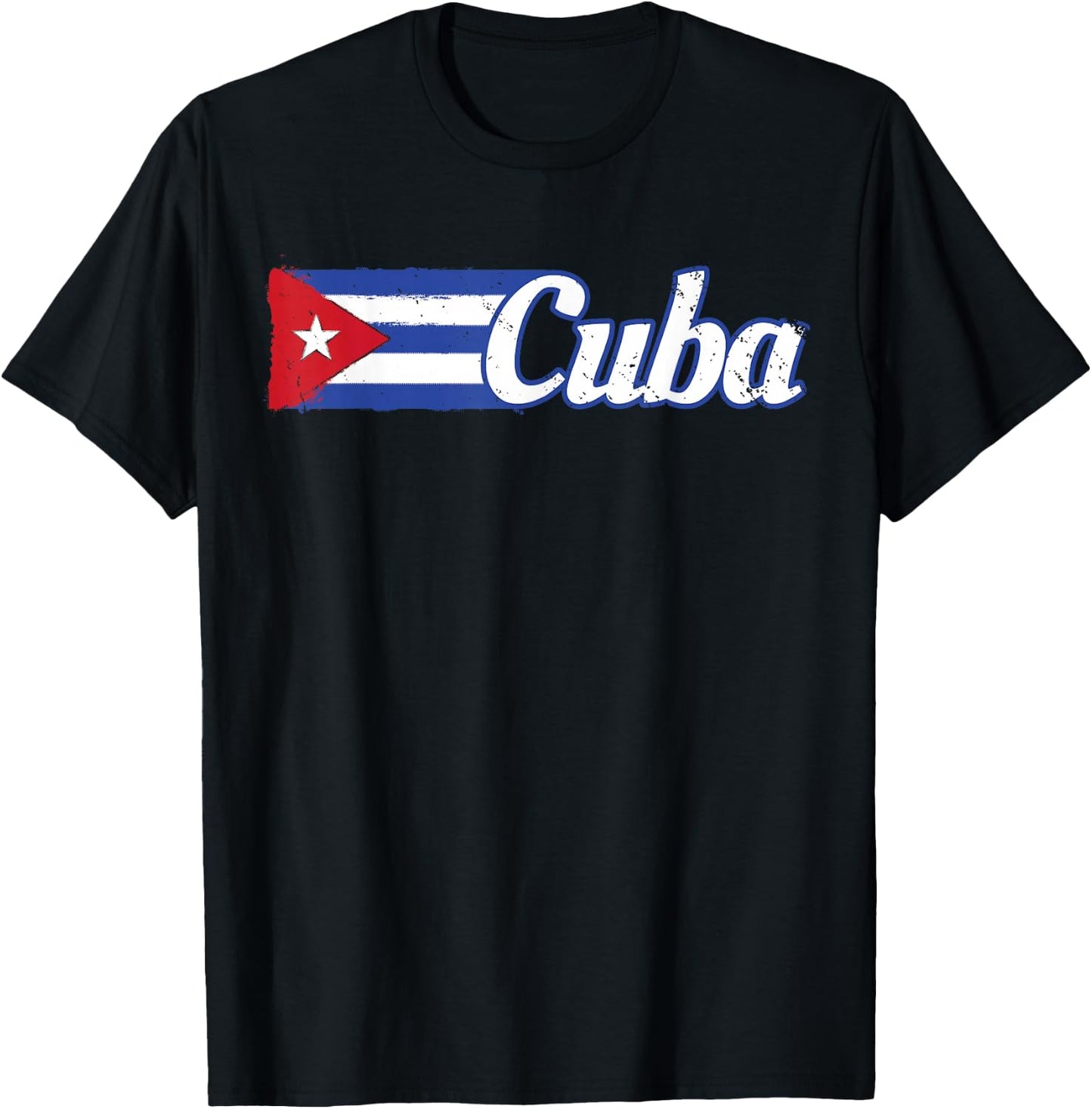 Cuban Flag Shirt Cuban Hispanic Heritage Month T-Shirt - T-Shirt | Black