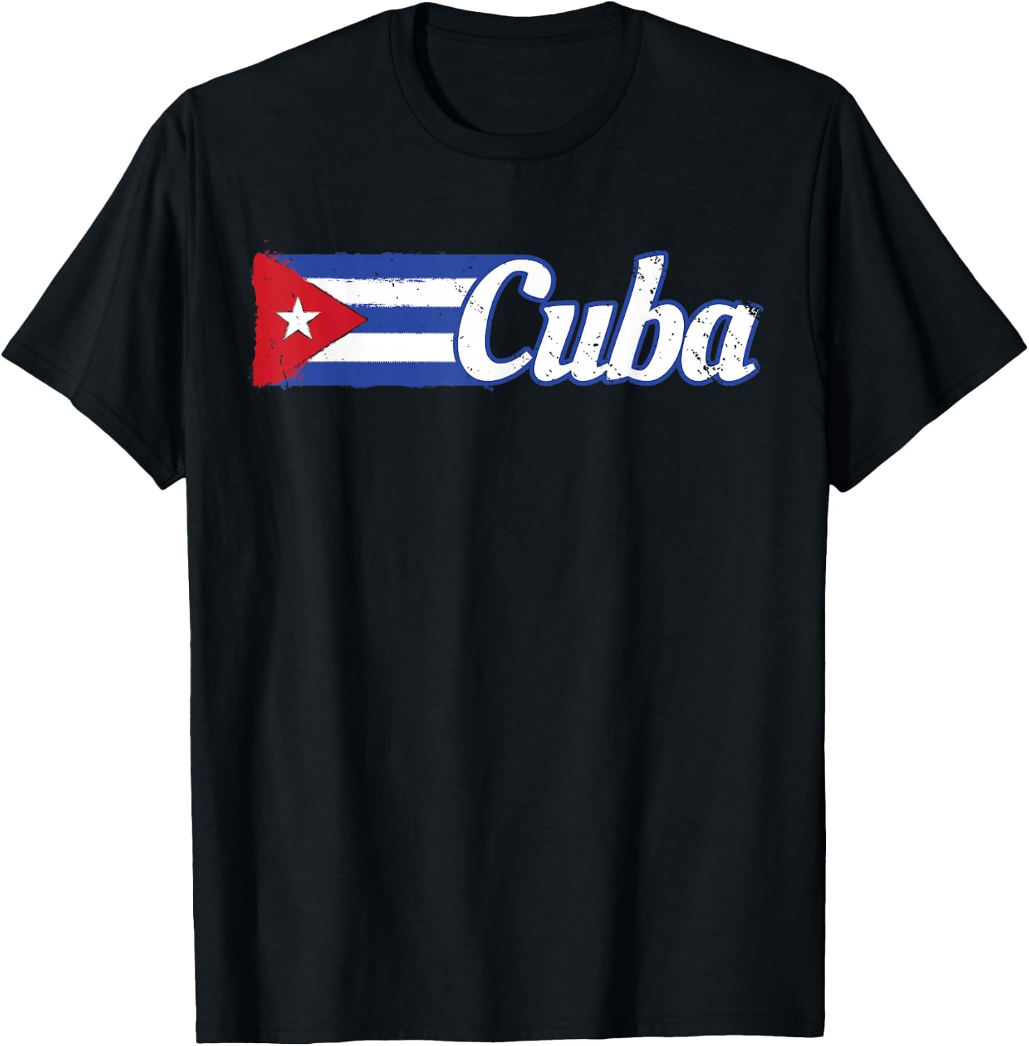 Cuban Flag Shirt Cuban Hispanic Heritage Month T-Shirt - T-Shirt | Black