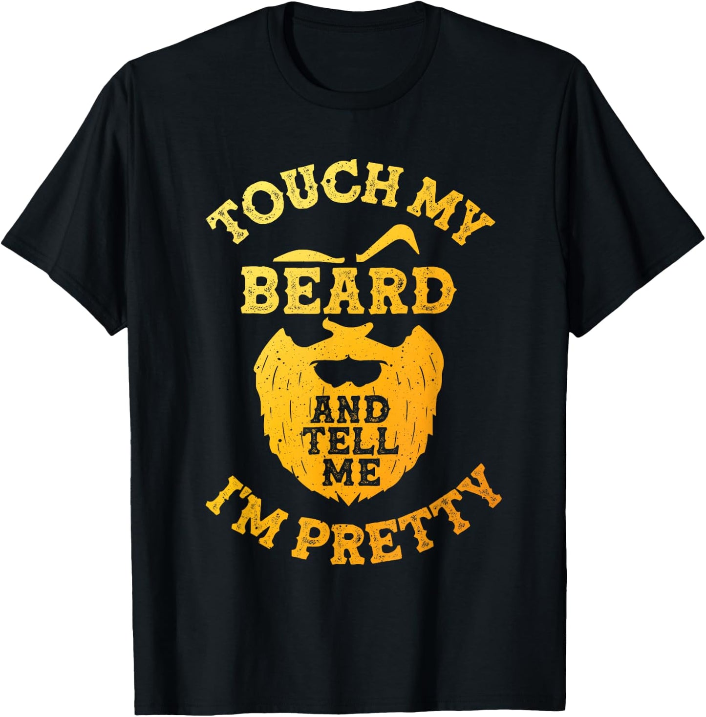 Funny Beard Design Dad Bearded Men Beard Lover T-Shirt - T-Shirt | Black