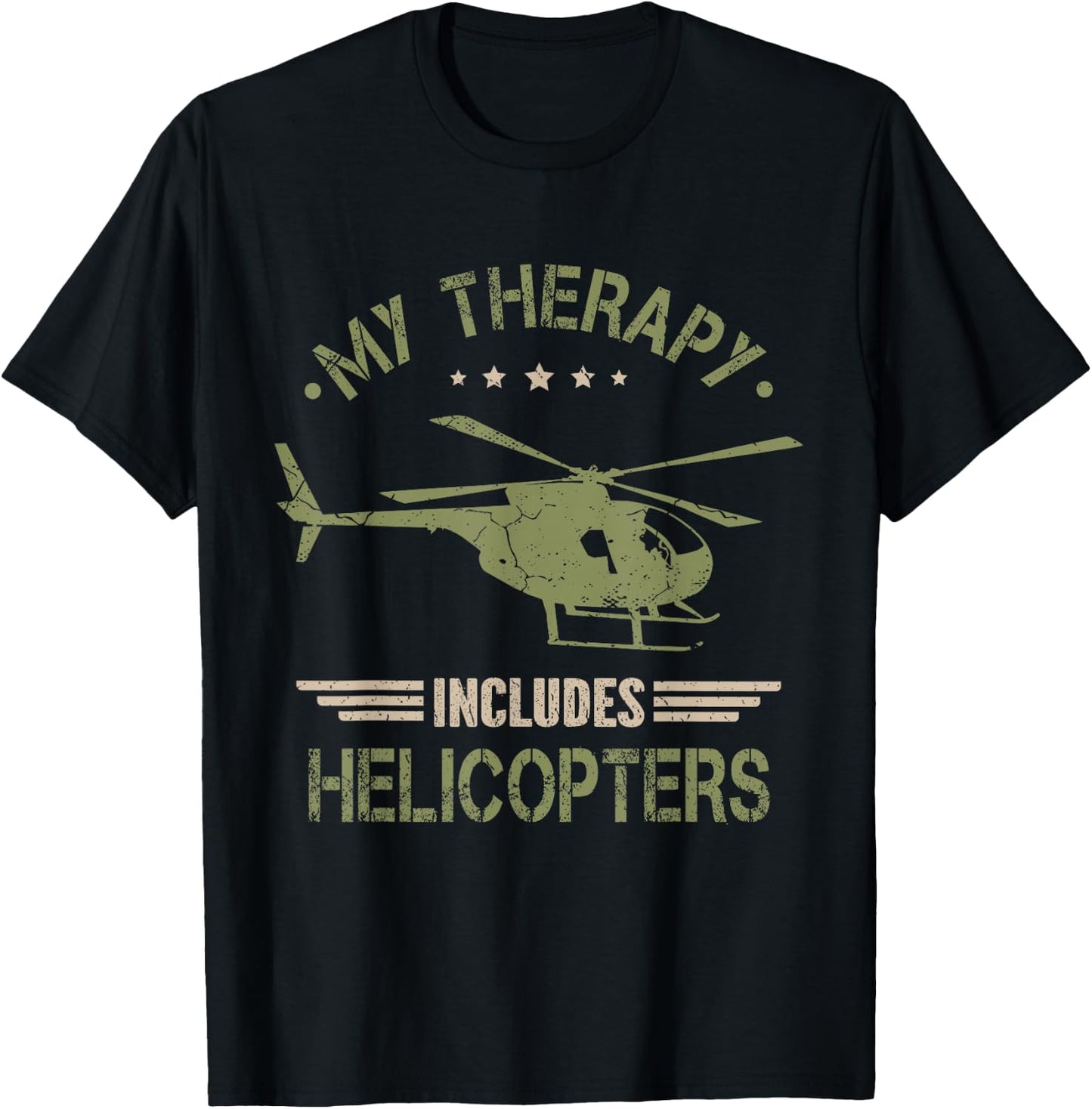 Helicopter Pilot Funny T-Shirt - T-Shirt | Black
