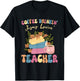 Coffee Drinking Jesus Loving Teaching Gifts For Teacher T-Shirt - T-Shirt | Black