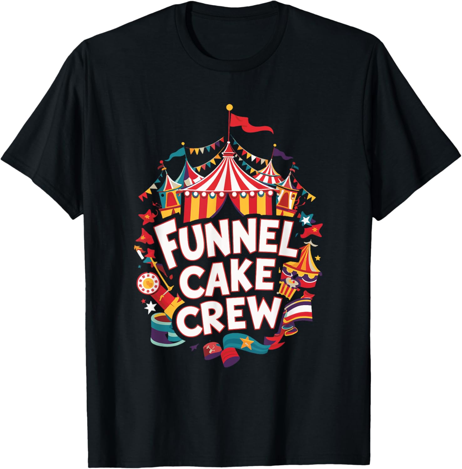 Funnel Cake Crew T-Shirt - T-Shirt | Black
